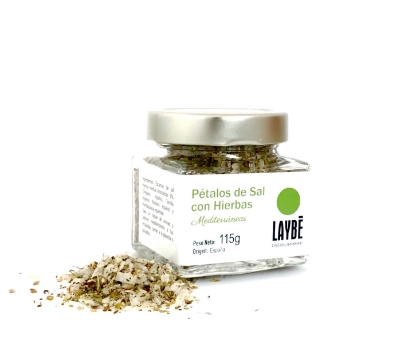 Poza cu Fulgi de sare cu ierburi mediteraneene, Laybe, 115 g