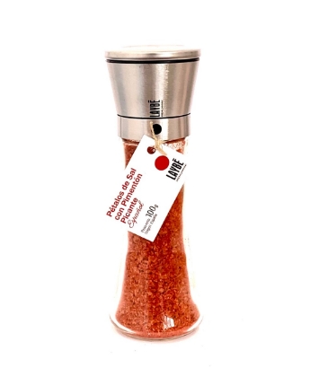 Poza cu Fulgi de sare cu boia iute Spania, Laybe, râşniţă, 100 g