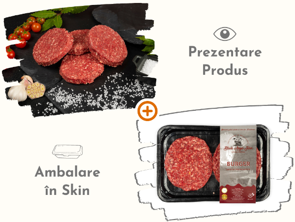 Poza cu Burger de vita Black Angus, Black Angus Farm