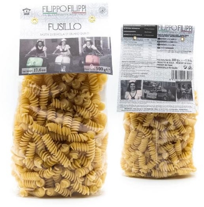 Poza cu Paste Fusilli din griş de grâu dur, Filippo Filippi, 500g