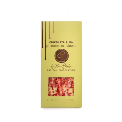 Poza cu Ciocolată albă cu fructe de pădure, Guilty Pleasure, 100g