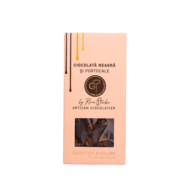 Poza cu Ciocolată neagră cu portocale, Guilty Pleasure, 100g