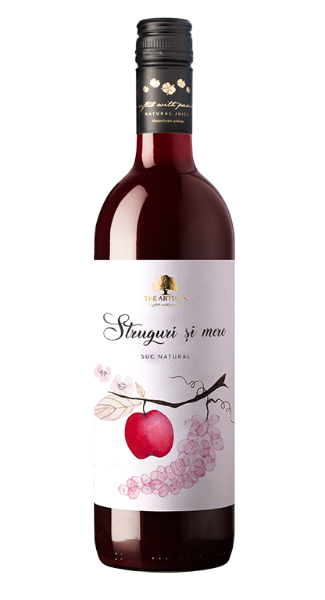Poza cu Suc natural de struguri şi mere, The Artisan, 750ml