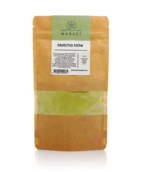 Poza cu Matcha Latte fără zahăr, Bio Market, 150g