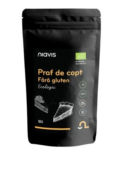 Poza cu Praf de copt fără gluten Eco, Niavis, 50g