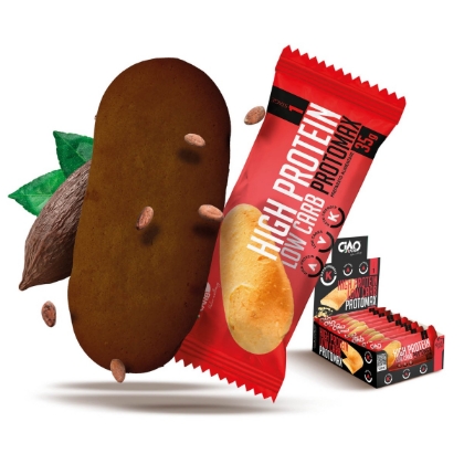 Poza cu Biscuite proteic cu cacao Protomax, Ciao Carb, 35g