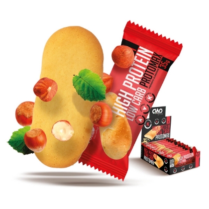 Poza cu Biscuite proteic cu alune Protomax, Ciao Carb, 35g