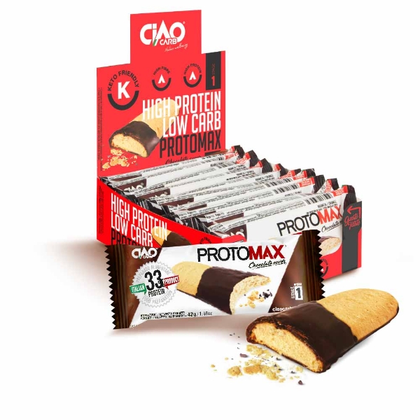 Poza cu Biscuite proteic cu ciocolată Cocochoc, Ciao Carb, 42g