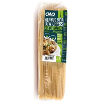 Poza cu Paste Linguine Low-Carb Maccarozone, Stage 3, Ciao Carb, 250g 