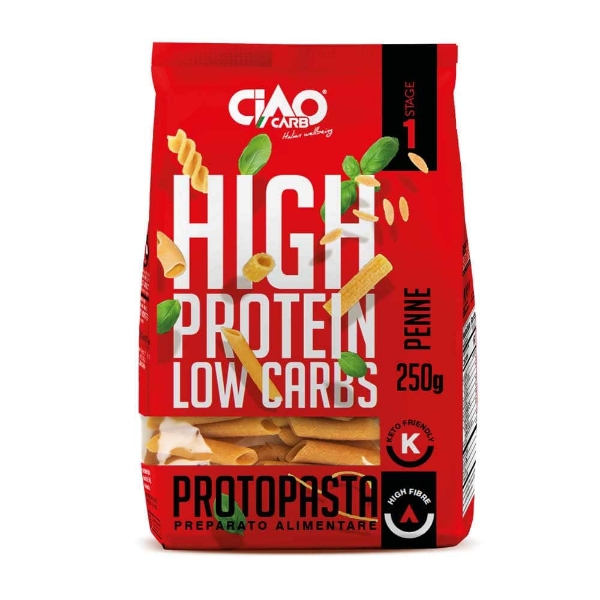 Poza cu Paste proteice Protopasta Penne Stage 1, Ciao Carb, 250g