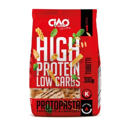 Poza cu Paste proteice Protopasta Tubetti Stage 1, Ciao Carb, 300g