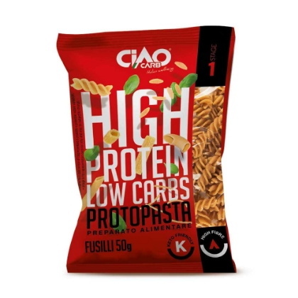 Poza cu Paste proteice Protopasta Fusilli Stage 1, Ciao Carb, 50g