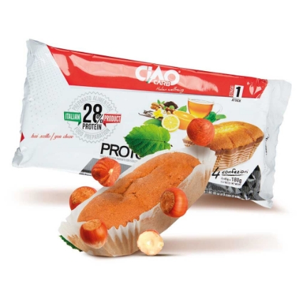 Poza cu Chec proteic cu alune Protocake, Ciao Carb, 180g
