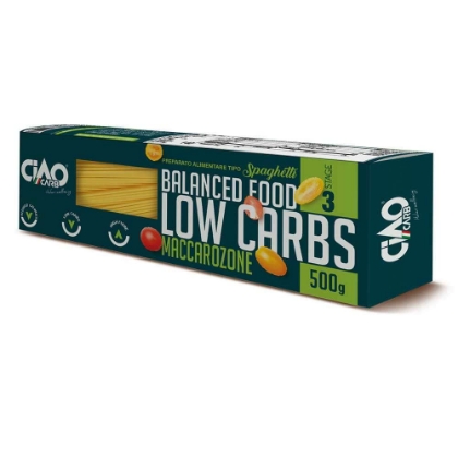 Poza cu Paste Spaghetti Low-Carb Maccarozone, Stage 3, Ciao Carb, 250g 