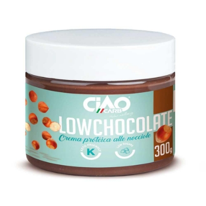 Poza cu Cremă proteică cu alune Lowchocolate, Ciao Carb, 300g