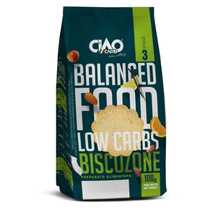 Poza cu Biscuiţi proteici cu vanilie şi lămâie, Ciao Carb, 100g