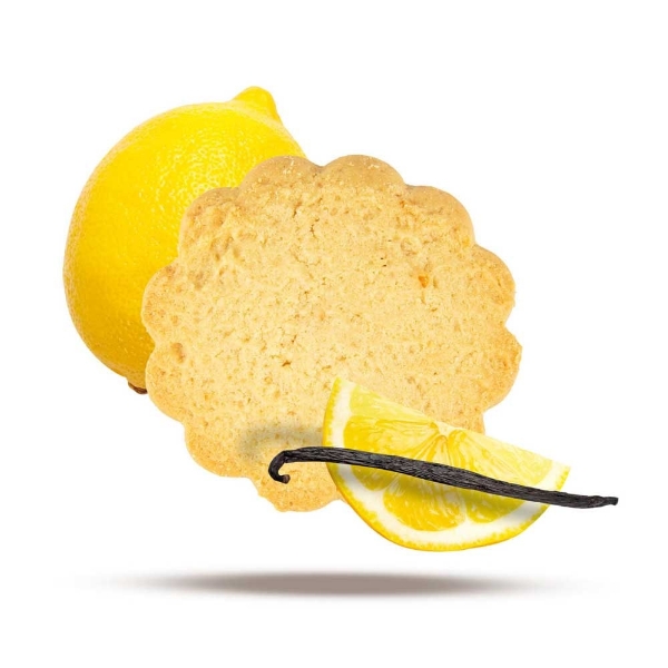 Poza cu Biscuiţi proteici cu vanilie şi lămâie, Ciao Carb, 100g