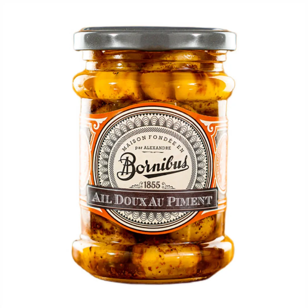 Poza cu Usturoi dulce cu ardei iute, Bornibus, 250 g