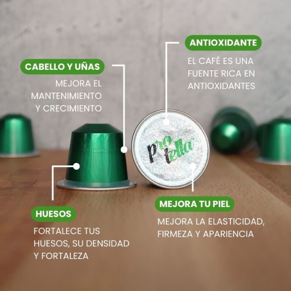 Poza cu Capsule cafea cu colagen, Protella, 10x40g